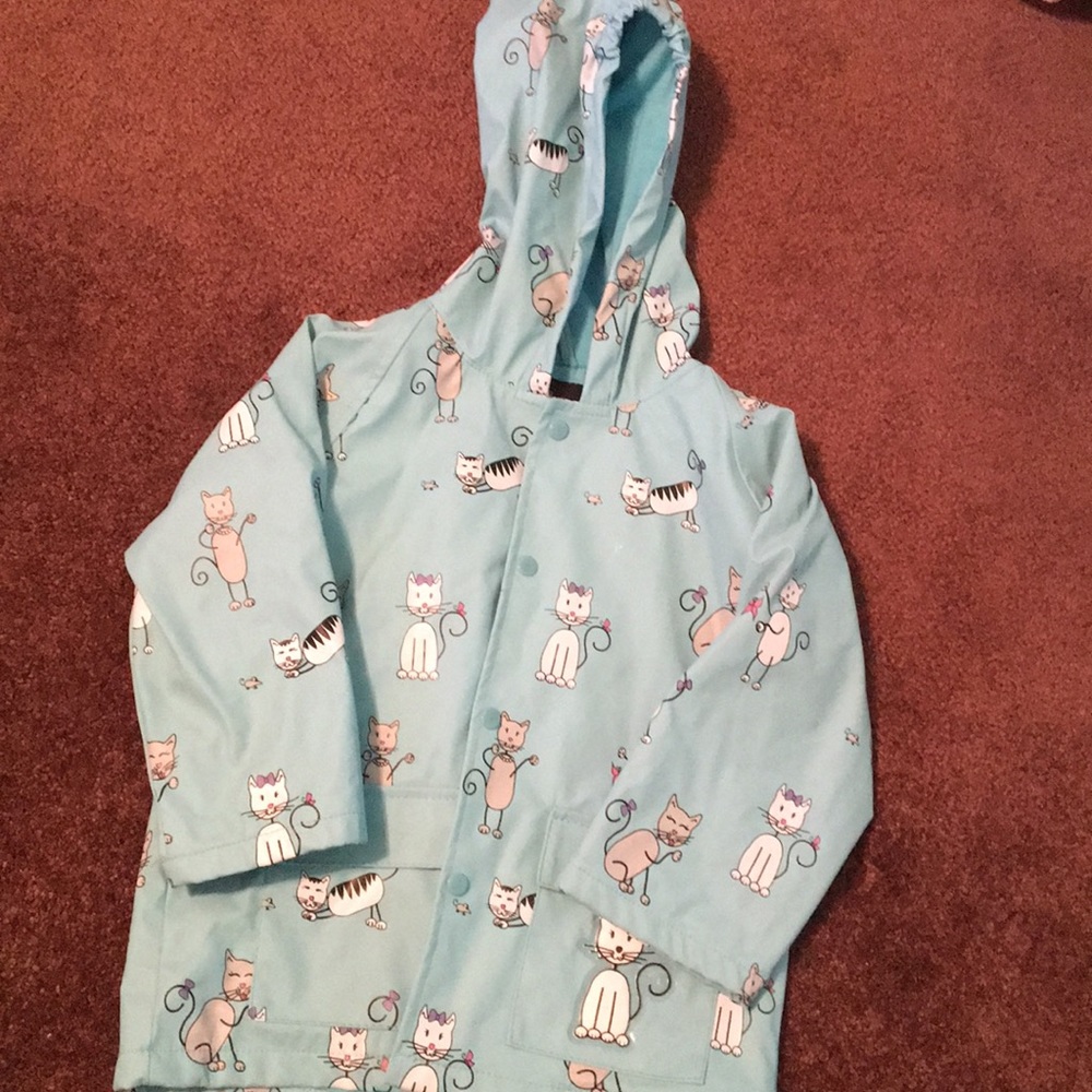 Toddler girls adorable raincoat